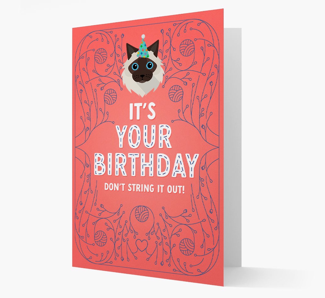 Don't String It Out: Personalised {breedCommonName} Card
