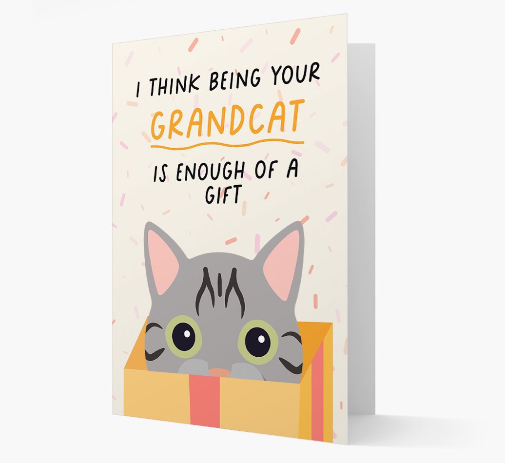 Being Your Grandcat: Personalized {breedFullName} Card