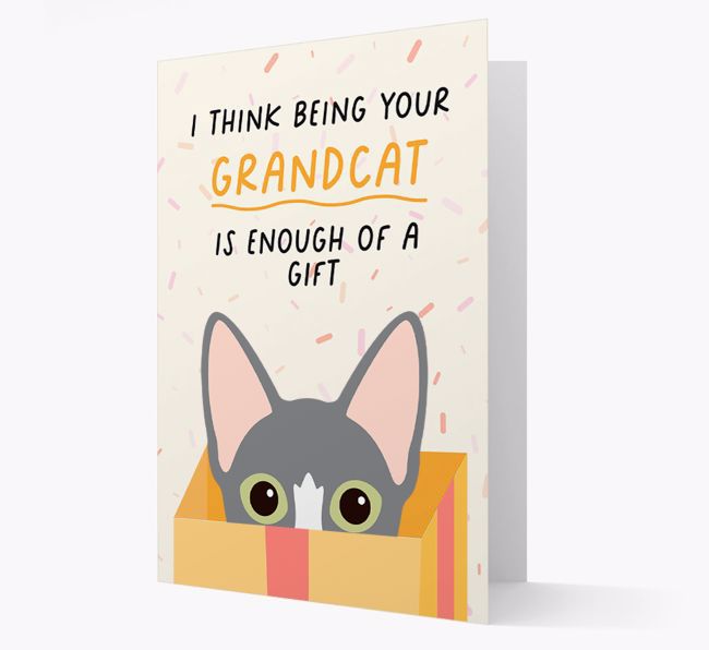 Being Your Grandcat: Personalized {breedCommonName} Card