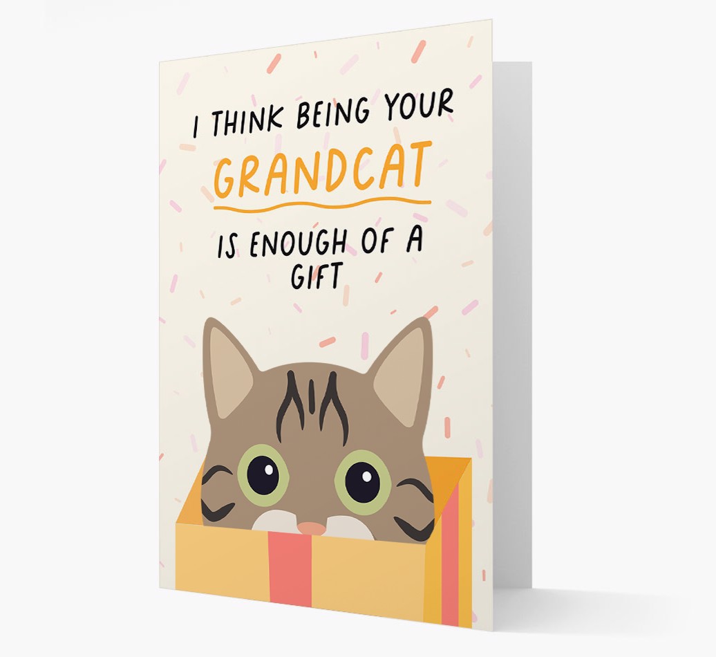 'Being Your Grandcat' - Personalised {breedCommonName} Card