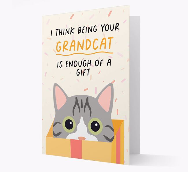 Being Your Grandcat: Personalized {breedCommonName} Card