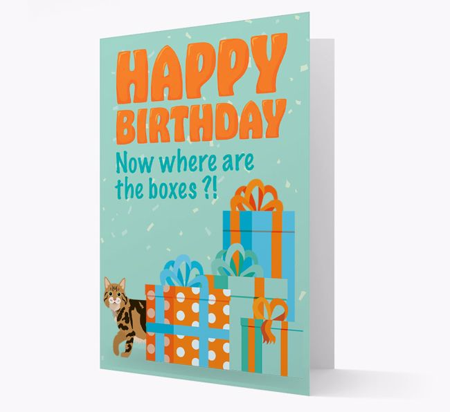 Where Are The Boxes: Personalised {breedCommonName} Card