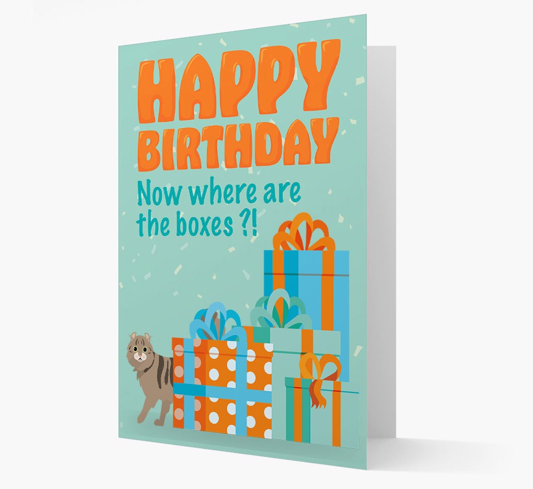 'Where Are The Boxes - Personalised {breedCommonName} Card