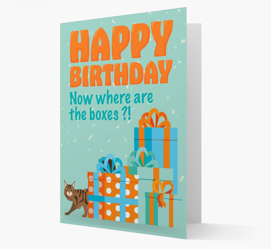 'Where Are The Boxes - Personalised {breedCommonName} Card