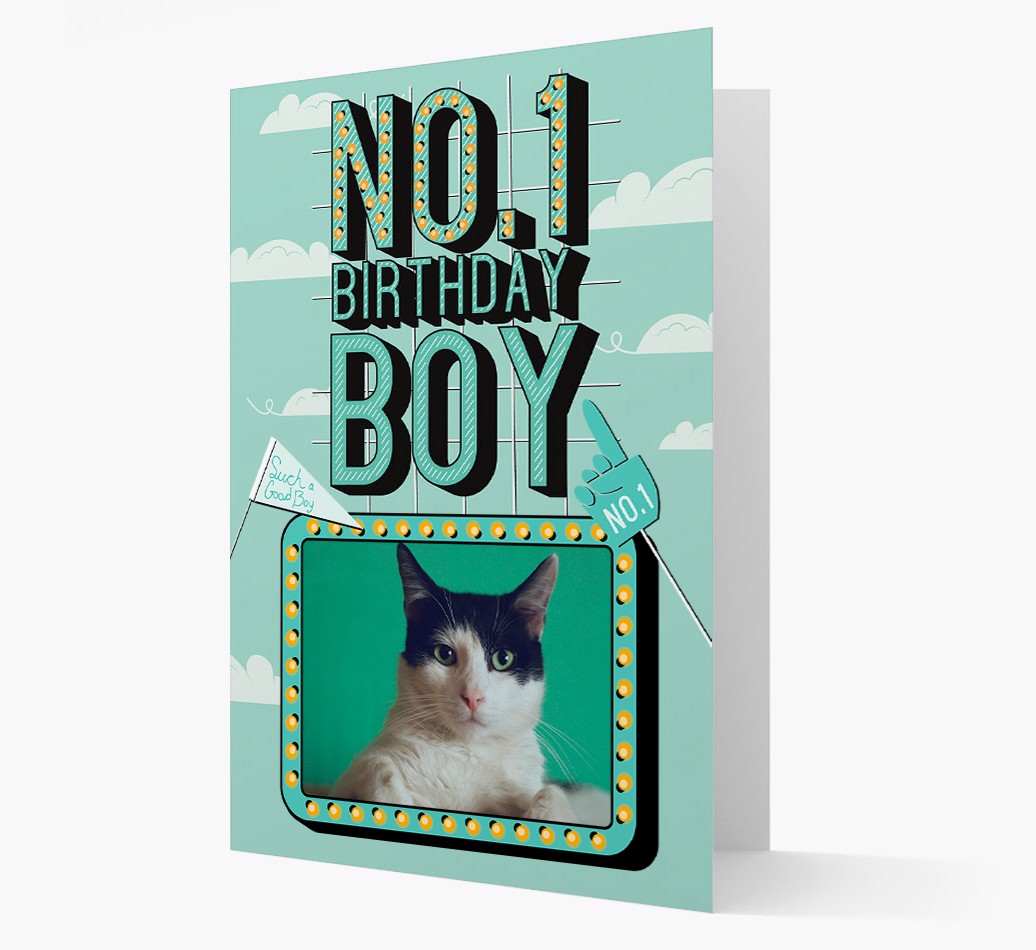 No.1 Birthday Boy: Personalised {breedCommonName} Card
