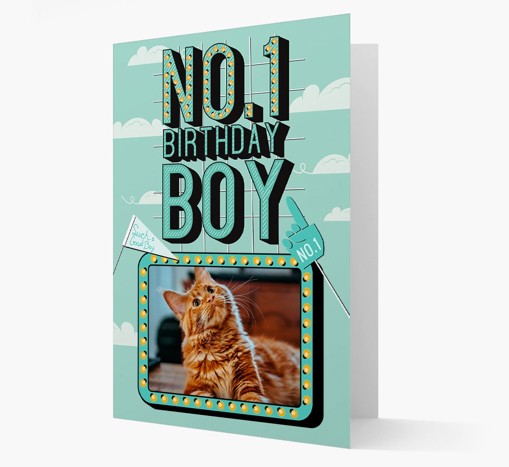 No.1 Birthday Boy: Personalized {breedCommonName} Card