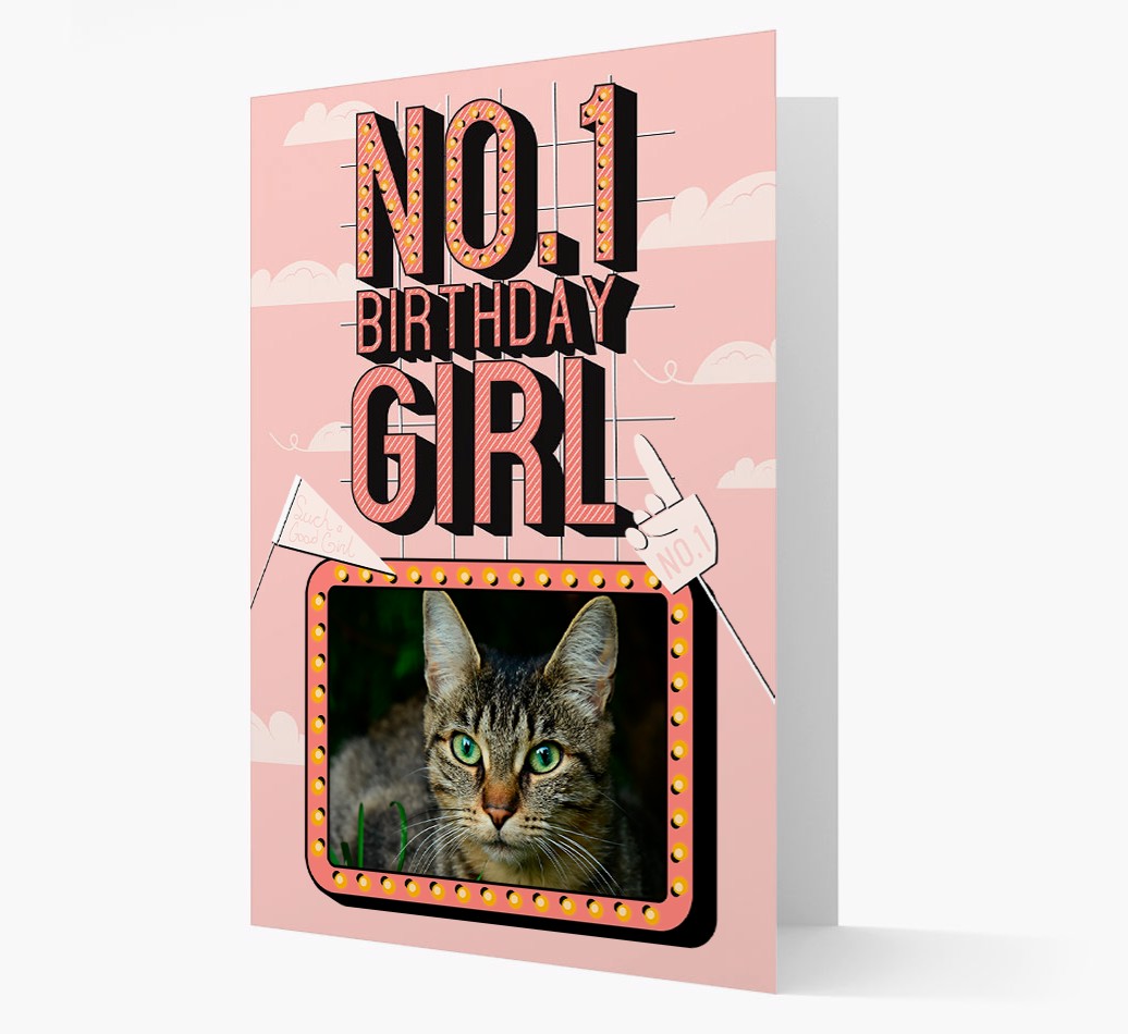 No.1 Birthday Girl: Personalized {breedCommonName} Card