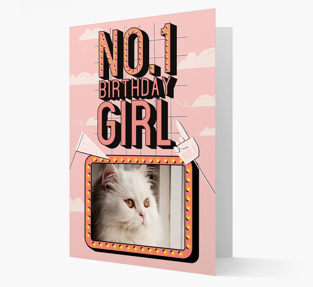 No.1 Birthday Girl: Personalised {breedCommonName} Card