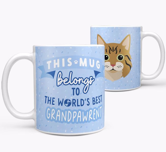 World's Best Grandpawrent: Personalised {breedCommonName} Mug