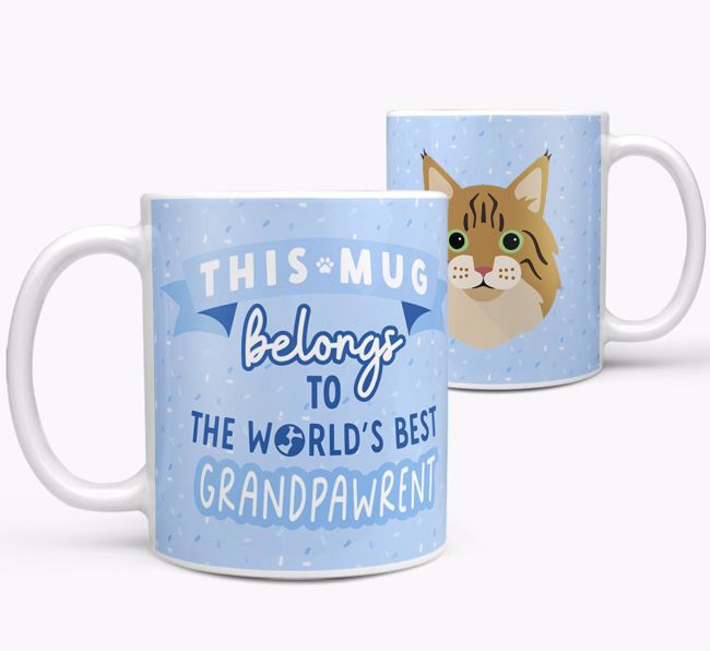 World's Best Grandpawrent: Personalised {breedCommonName} Mug