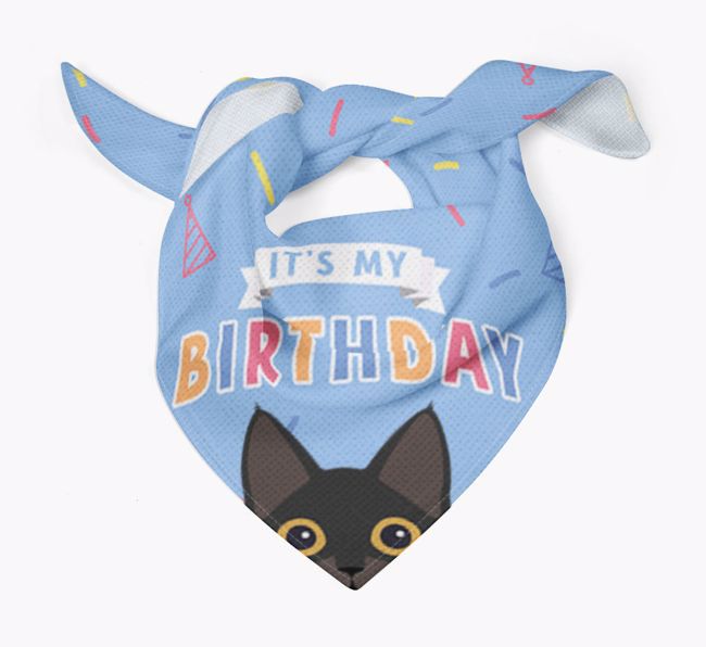 It's My Birthday: Personalized {breedCommonName} Bandana