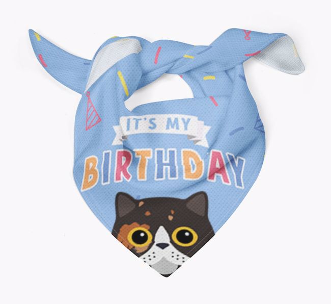 It's My Birthday: Personalized {breedCommonName} Bandana