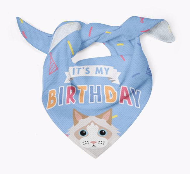 It's My Birthday: Personalised {breedCommonName} Bandana