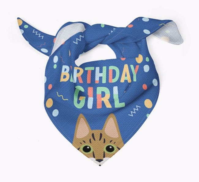 Birthday Girl: Personalized {breedCommonName} Bandana