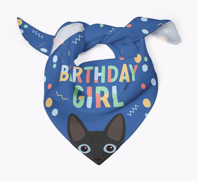 Birthday Girl: Personalised {breedCommonName} Bandana