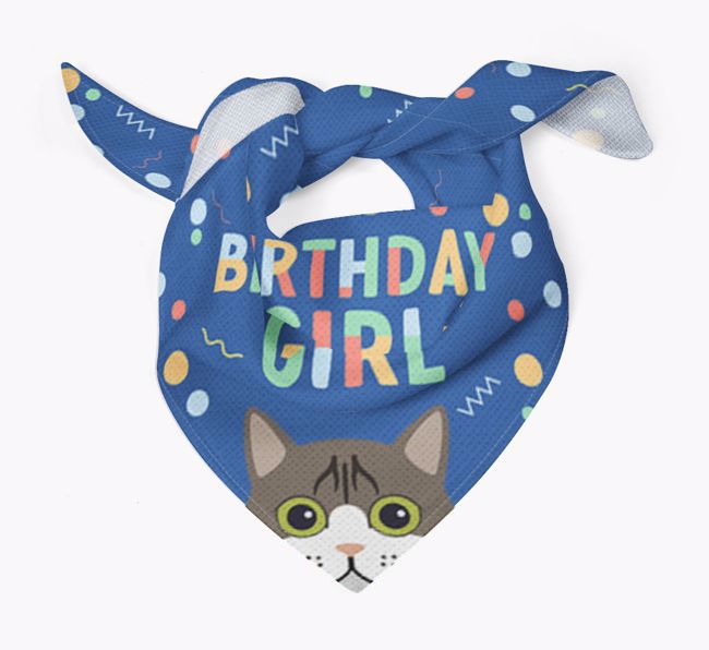 Birthday Girl: Personalised {breedCommonName} Bandana