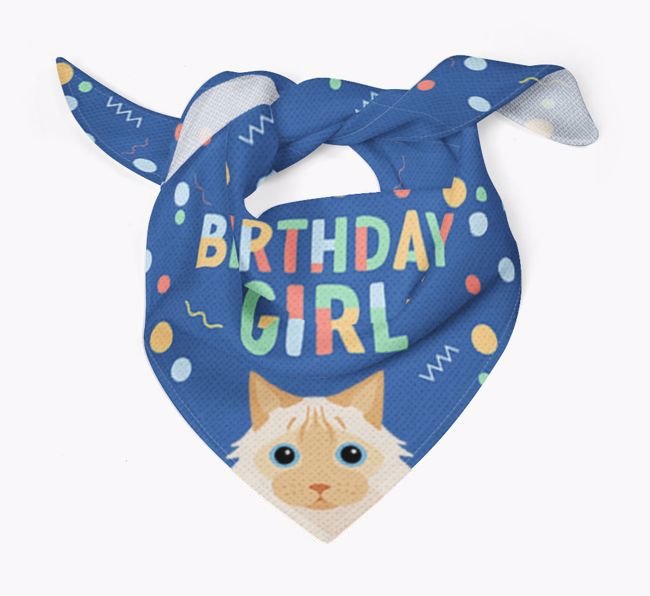 Birthday Girl: Personalized {breedCommonName} Bandana