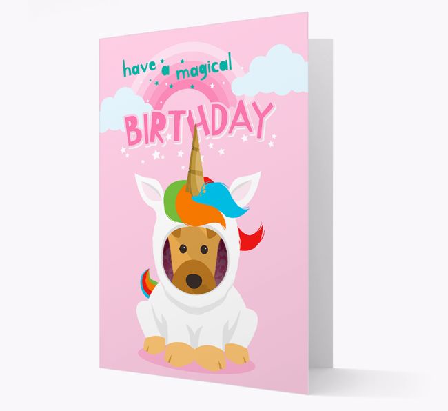 Magical Birthday Unicorn: Personalised {breedFullName} Card