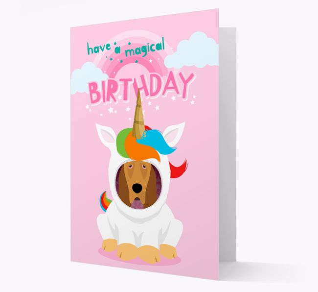 Magical Birthday Unicorn: Personalised {breedFullName} Card