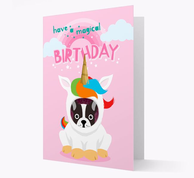 Magical Birthday Unicorn: Personalised {breedFullName} Card