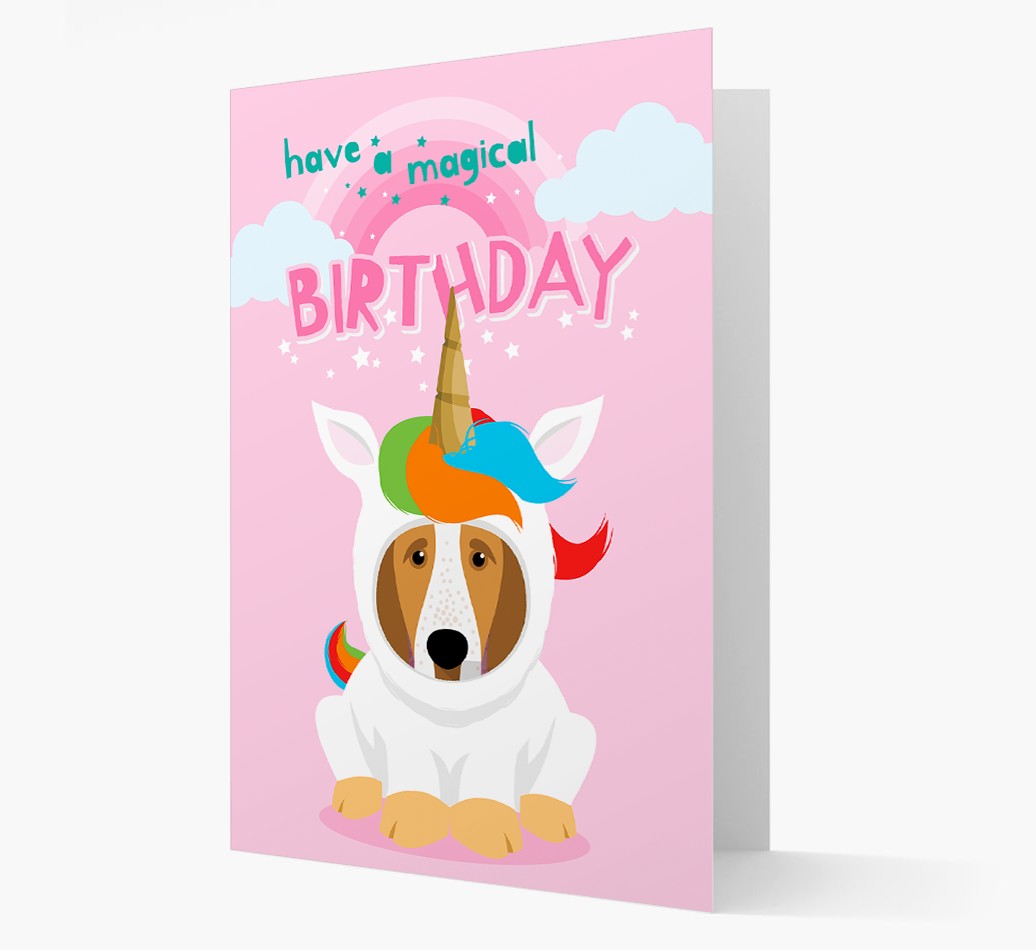 Magical Birthday Unicorn: Personalised {breedFullName} Icon Card