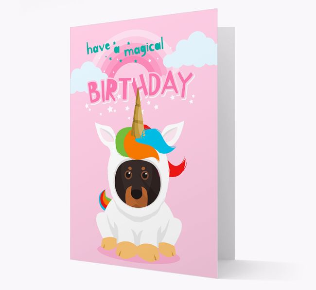 Magical Birthday Unicorn: Personalised {breedFullName} Card