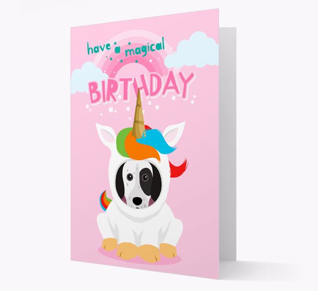 Magical Birthday Unicorn: Personalised {breedFullName} Card