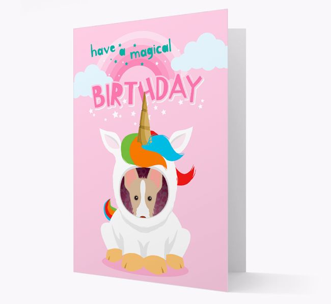 Magical Birthday Unicorn: Personalised {breedFullName} Card