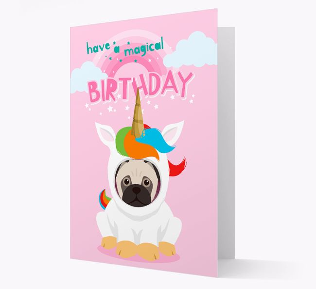 Magical Birthday Unicorn: Personalised {breedFullName} Card