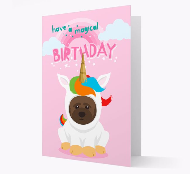 Magical Birthday Unicorn: Personalised {breedFullName} Card