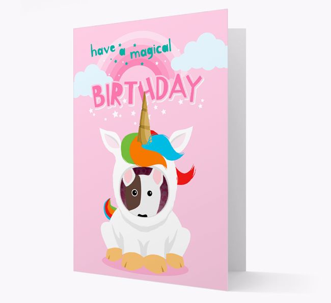 Magical Birthday Unicorn: Personalised {breedFullName} Card