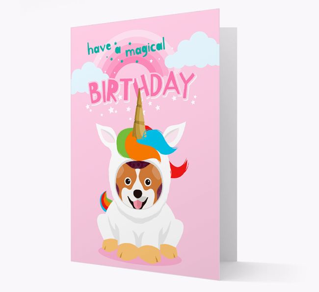 Magical Birthday Unicorn: Personalised {breedFullName} Card