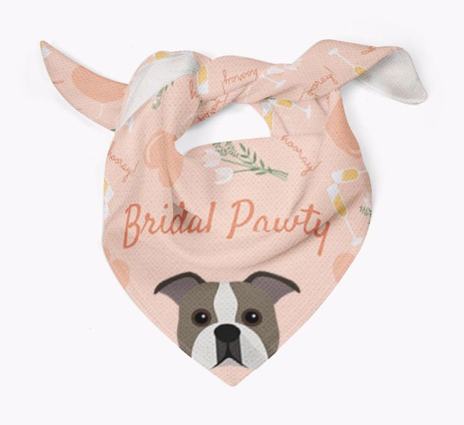 Bridal Pawty: Personalized {breedFullName} Bandana