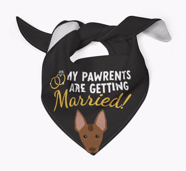 My Pawrents Are Getting Married: Personalised {breedFullName} Bandana