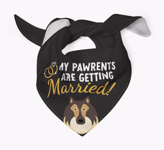 My Pawrents Are Getting Married: Personalized {breedFullName} Bandana