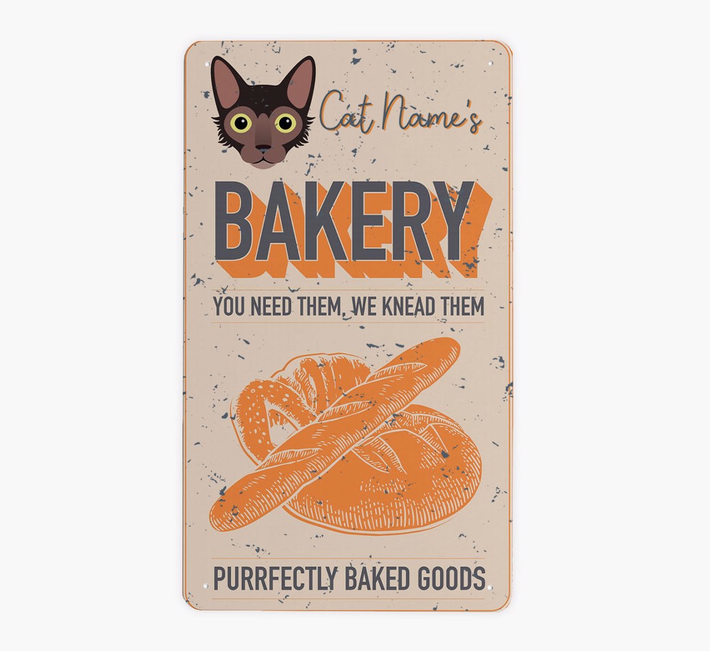 Bakery: Personalized {breedFullName} Metal Sign