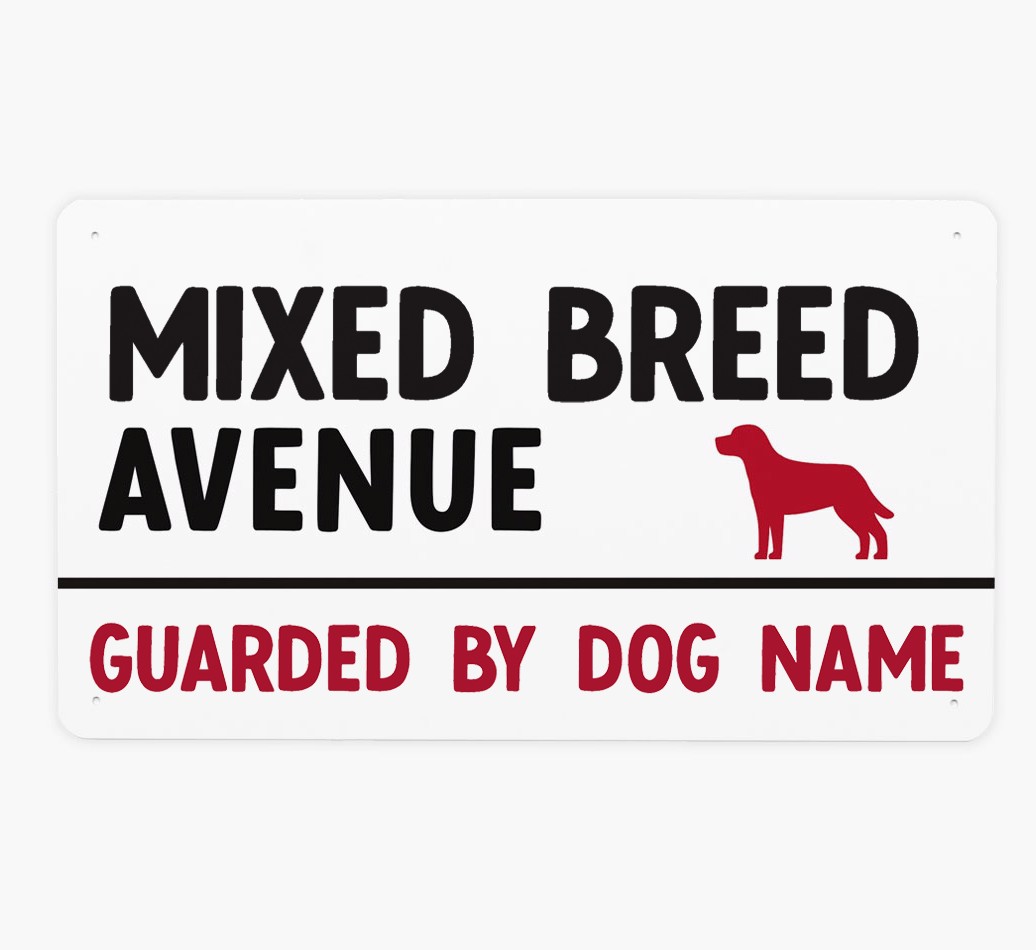 {breedFullName} Avenue: Personalised Metal Sign