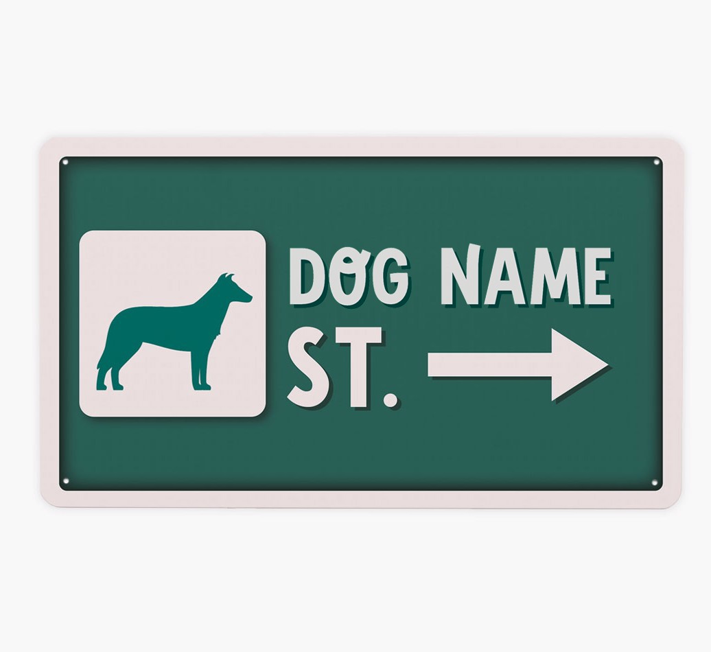 Street Sign: Personalized {breedFullName} Metal Sign