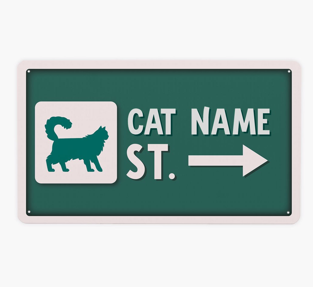 Street Sign: Personalised {breedCommonName} Metal Sign