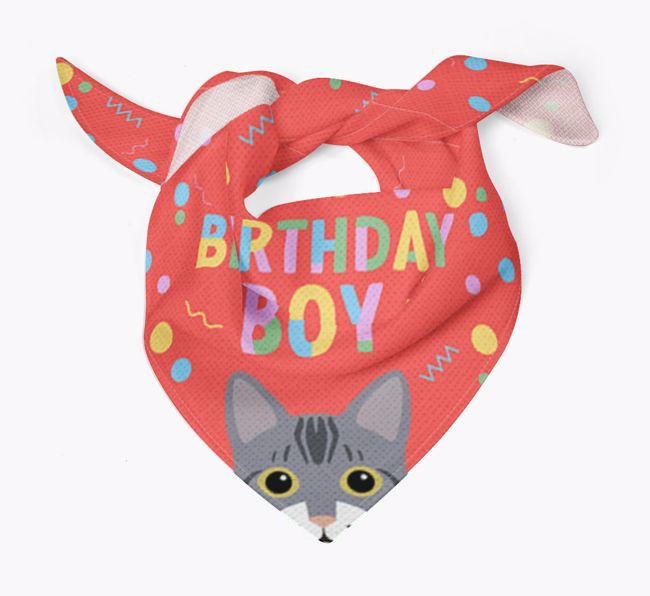 Birthday Boy: Personalised {breedCommonName} Bandana