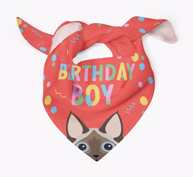 Birthday Boy: Personalized {breedCommonName} Bandana