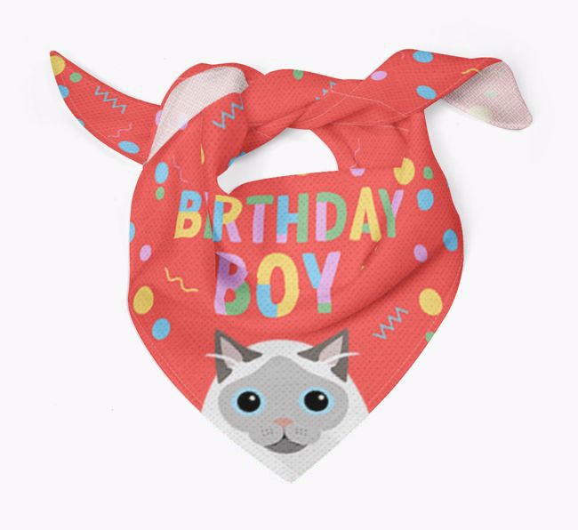 Birthday Boy: Personalised {breedCommonName} Bandana
