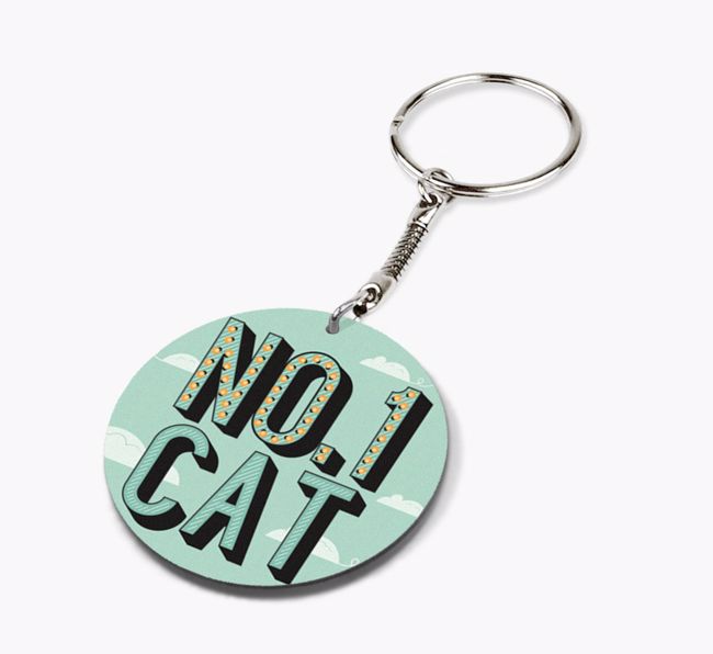 No.1 Cat: Personalized {breedCommonName} Keyring