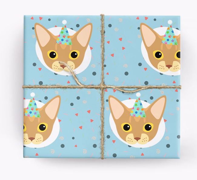 Birthday Pattern Confetti: Personalized {breedCommonName} Wrapping Paper