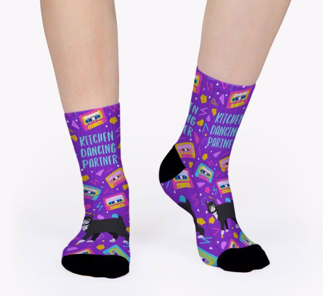 Kitchen Dancing Partner: Personalized {breedFullName} Socks 