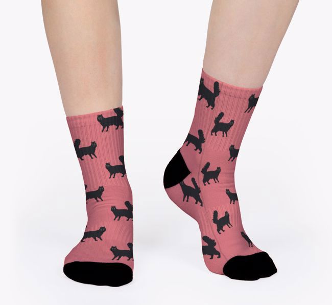 Your Cat Icon Pattern: Personalized {breedCommonName} Socks 