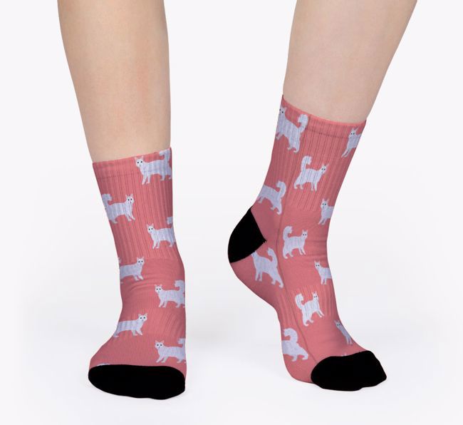 Your Cat Icon Pattern: Personalised {breedCommonName} Socks 