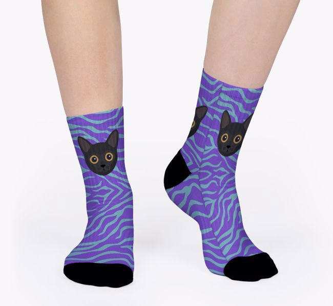 Tabby Stripes: Personalised {breedCommonName} Socks