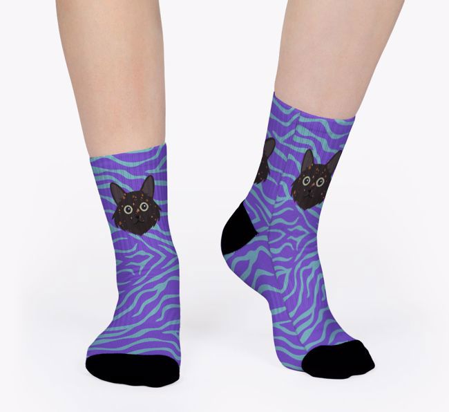 Tabby Stripes: Personalized {breedCommonName} Socks