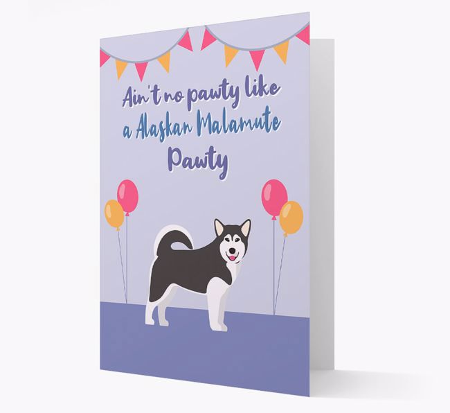 Ain't No Pawty: Personalized {breedFullName} Card